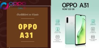 Oppo A31 Telefon Özellikleri ve Fiyatı