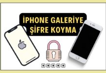iPhone Galeriye Şifre Koyma