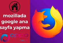 Mozillada Google Ana Sayfa Yapma