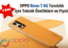 Oppo Reno 7 4G Özellikleri: Yeni Tanıtıldı!