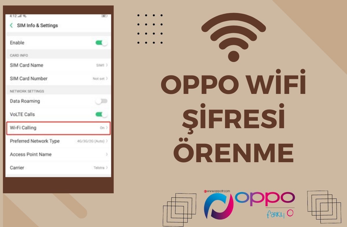 Oppo Wifi Şifresi Öğrenme