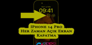 iPhone 14 Pro Her Zaman Açık Ekran Kapatma