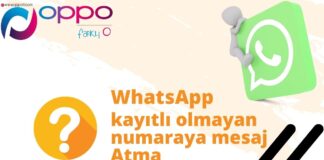 WhatsApp kayıtlı olmayan numaraya mesaj Atma