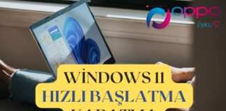 Windows 11 Hızlı Başlatma Kapatma