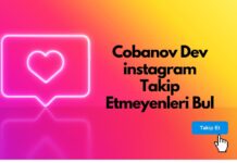 Cobanov Dev instagram Takip Etmeyenleri Bul