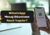 WhatsApp Mesaj Düzeltme Nasıl Yapılır?