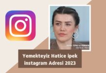 Yemekteyiz Hatice ipek instagram Adresi 2023