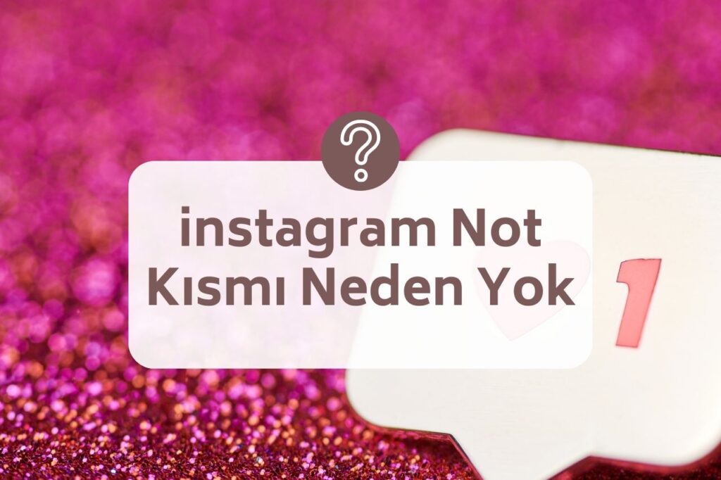 instagram Not Kısmı Neden Yok
