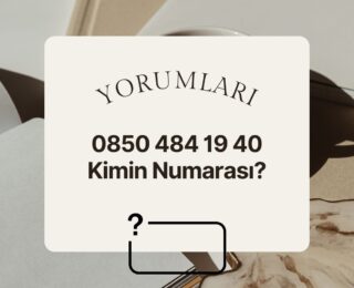08504841940 Kimin Numarası?
