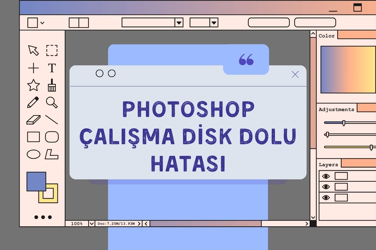 Photoshop Çalışma Disk Dolu Hatası