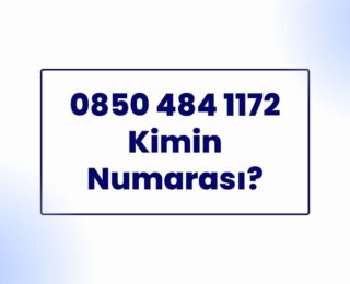 08504841172 Kimin Numarası?