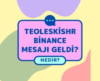 TEOLEskishr Binance Mesajı Geldi?