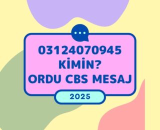 03124070945 Kimin?