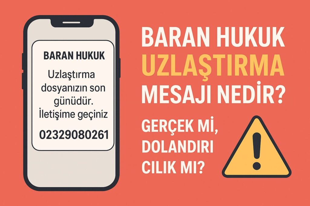 Baran Hukuk Uzlaştırma Mesajı Nedir