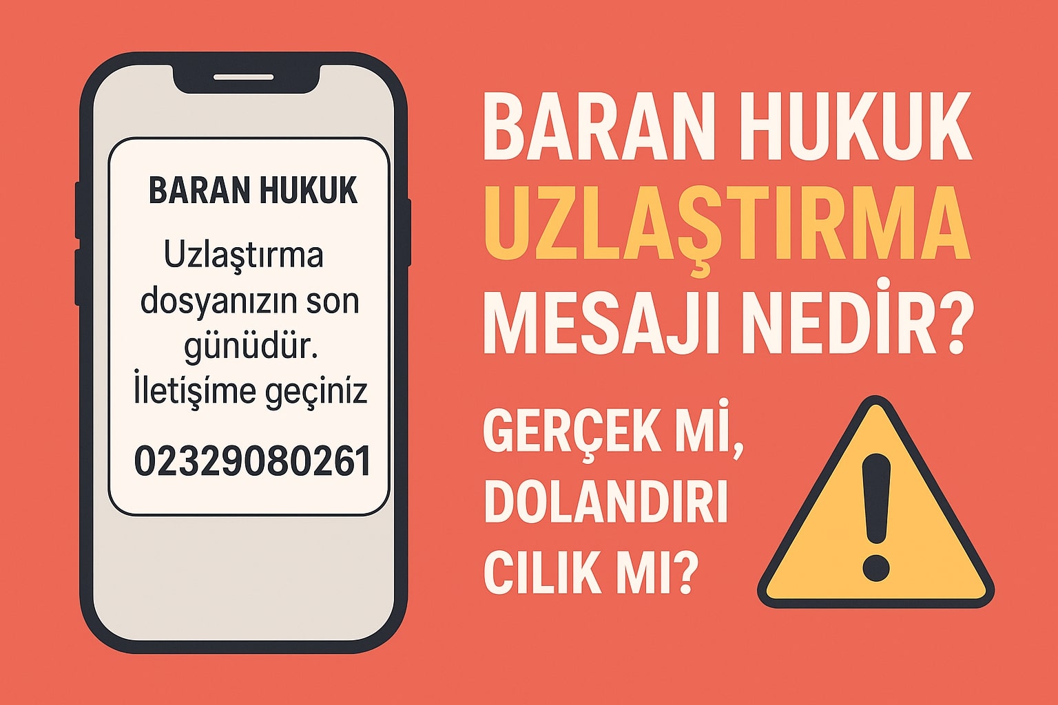 Baran Hukuk Uzlaştırma Mesajı Nedir