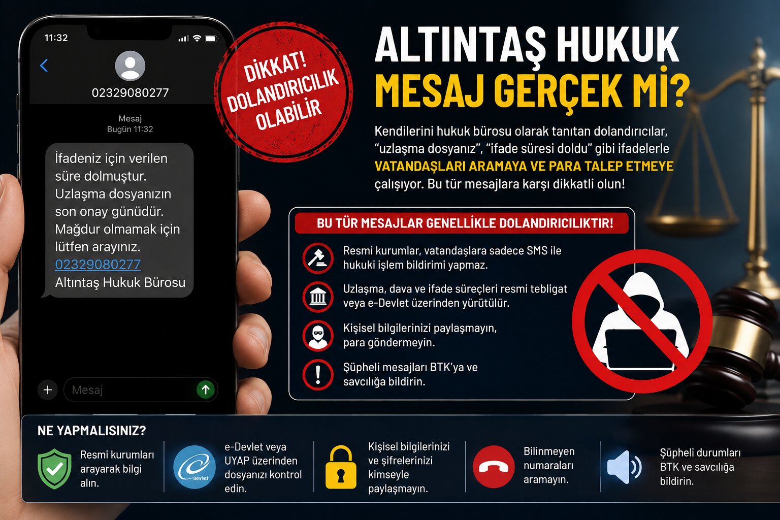 Altıntaş Hukuk Mesajı Gerçek Mi