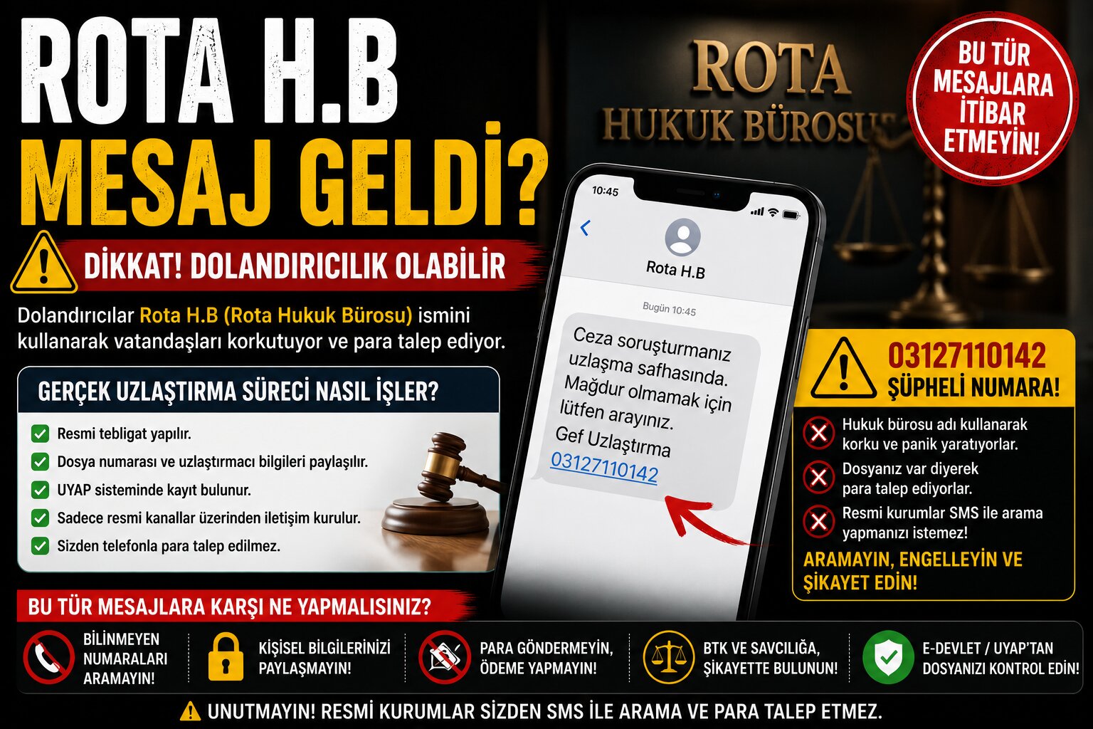 Rota H.B Mesaj Geldi