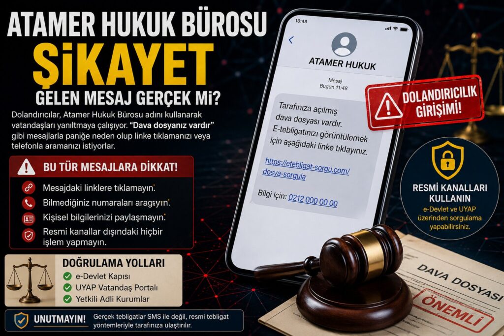 Atamer Hukuk Burosu Sikayet