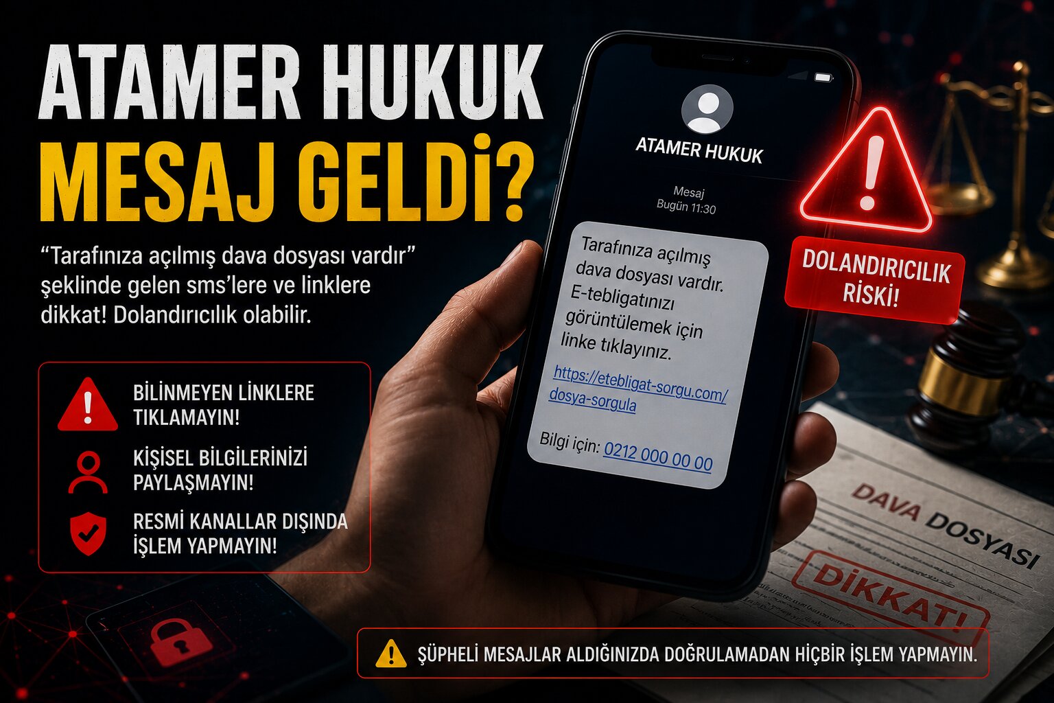 Atamer Hukuk Mesaj Geldi