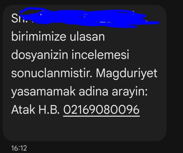atak hukuk mesaj